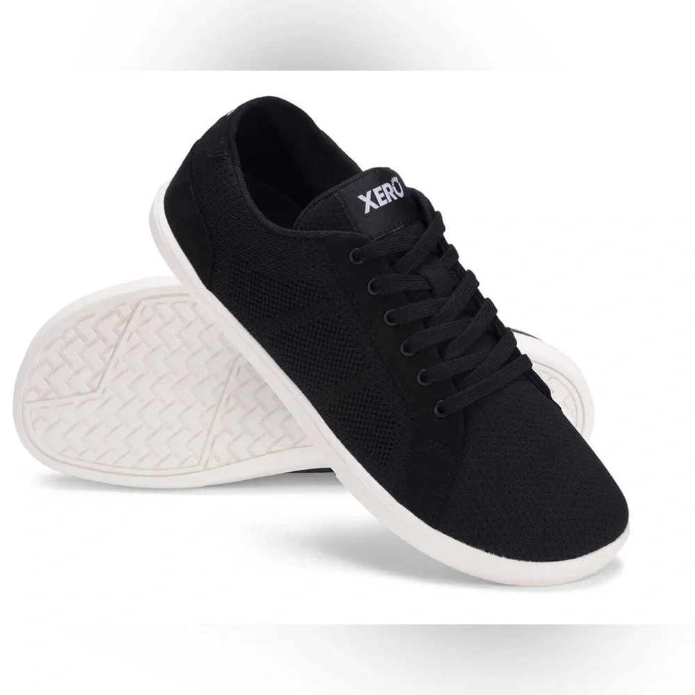 Xero Shoes Men's Black Athletic Knit Sneaker